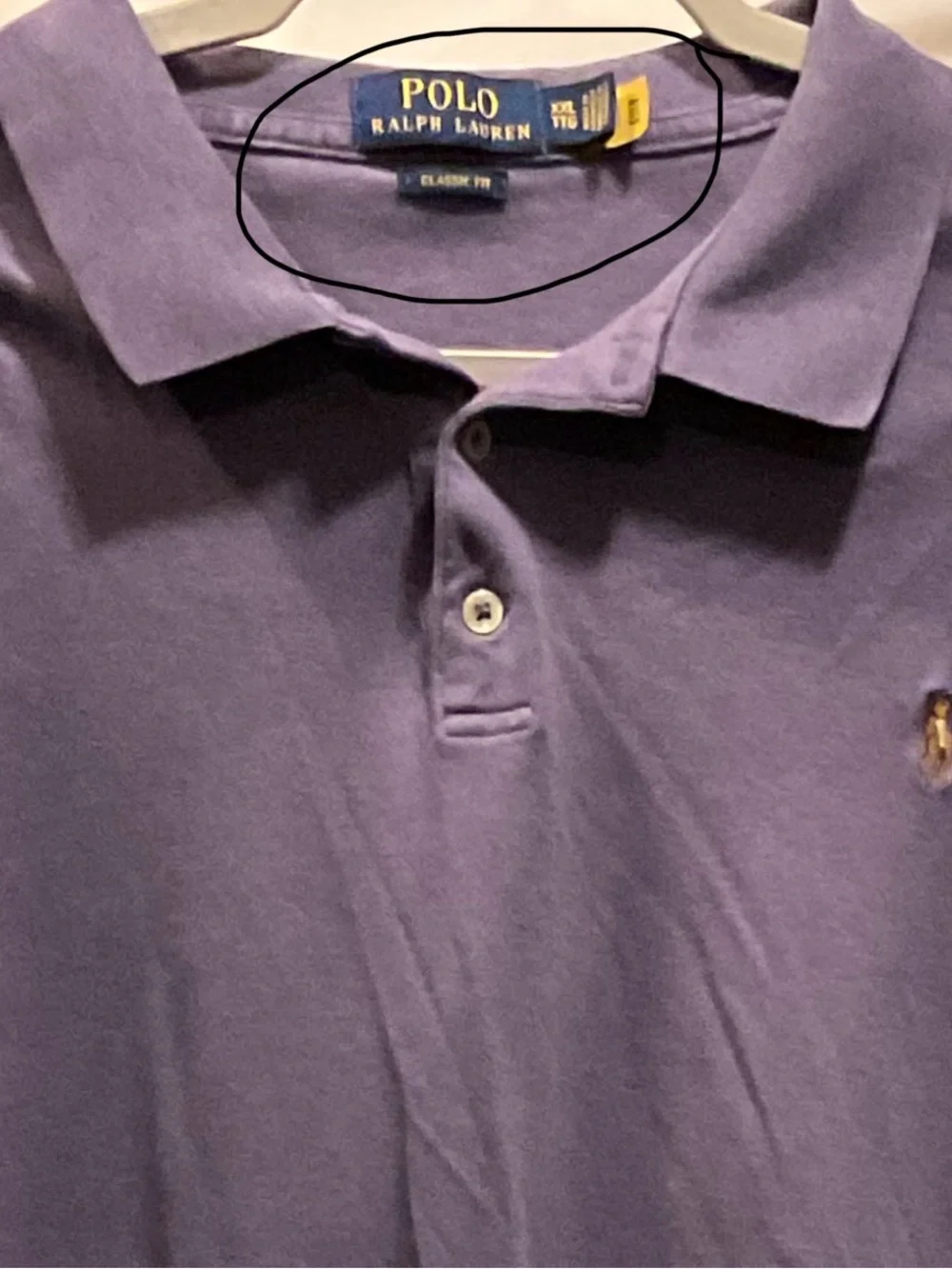 Polo Ralph Lauren Men’s XXL TTG Classic Fit Light Purple Polo Shirt EUC